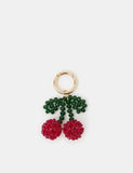 Accessorize beaded cherry bag charm keyring, UK version