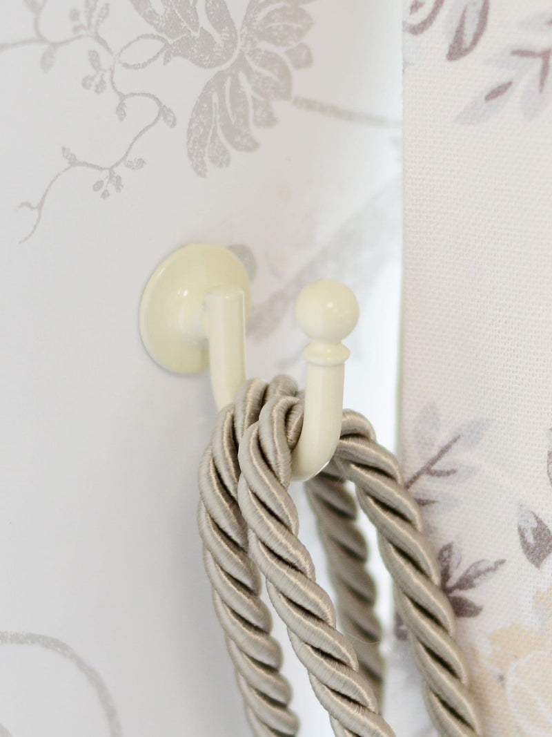 Laura Ashley Antique Brass Ball End Curtain Tieback Hooks (Pair)