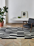 Jasper Conran London monochrome papercut wool tufted rug, UK version