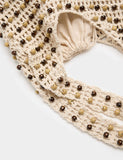 M&S Collection macrame beaded shoulder bag (British brand)