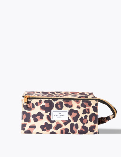 M&S The Flat Lay Co. Makeup Box Bag Leopard Print Makeup Storage Bag- Buy online at McGrocer