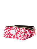 Flat Lay Co. pink leopard makeup box bag, imported from the UK