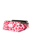 Flat Lay Co. pink leopard makeup box bag, imported from the UK