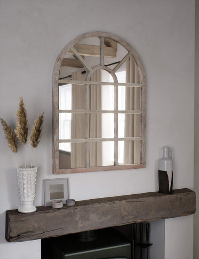 M&S Manhattan Wooden Arch Wall Mirror- Buy online at McGrocer