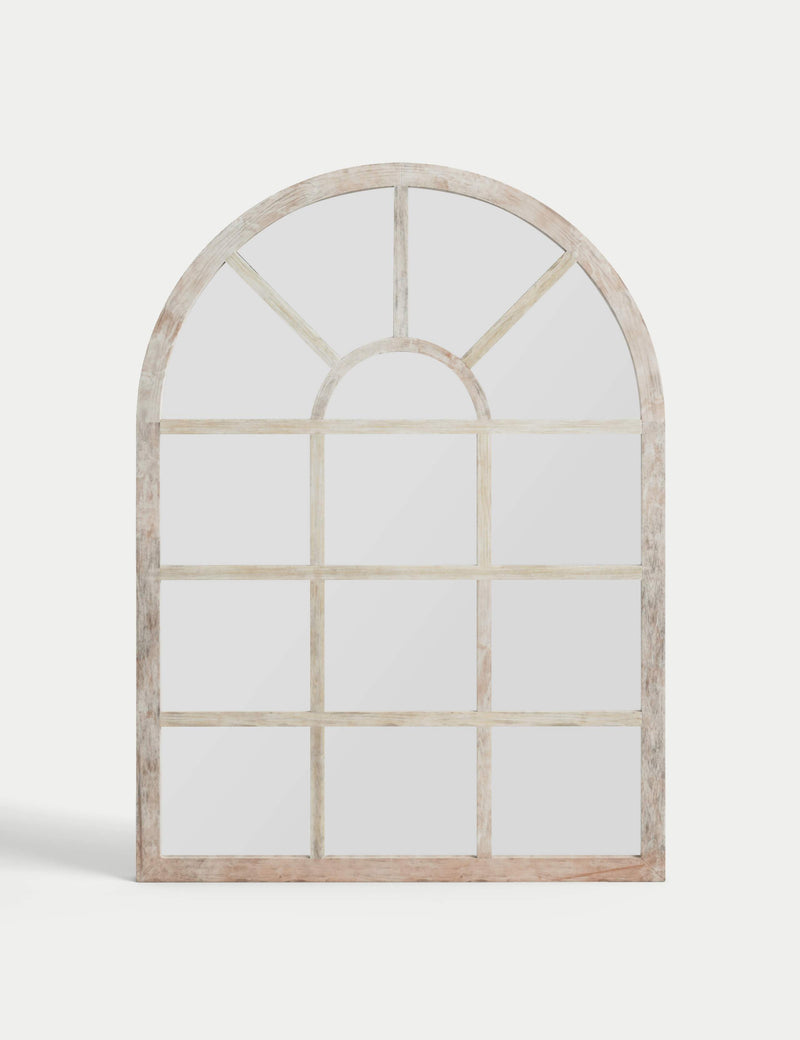 Manhattan wooden arch wall mirror - British product