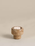 Marble hybrid candle holder with taper and tealight - British product