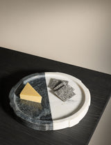 M&S M&S X Kelly Hoppen Marble Textured Serveware Tray 25cm- Buy online at McGrocer