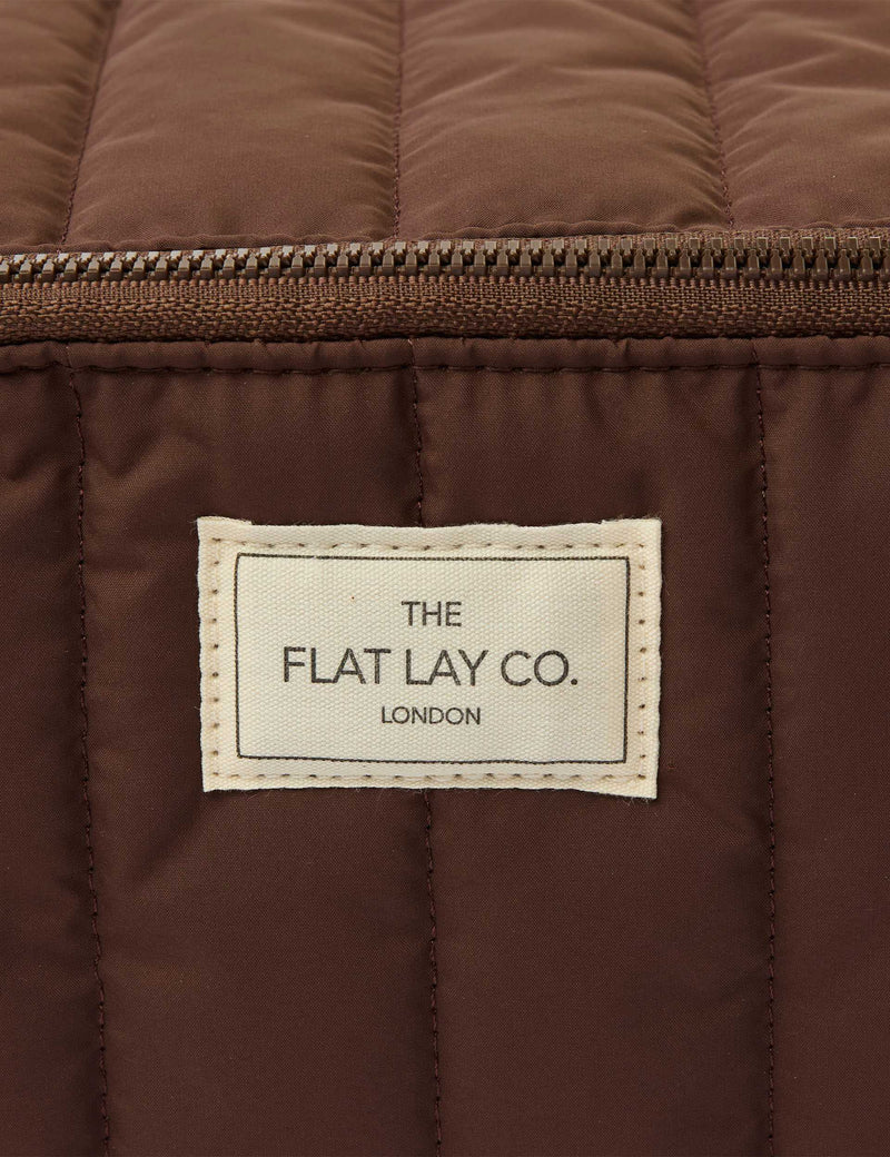 The Flat Lay Co makeup box bag Espresso, imported from the UK