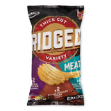Meaty ridged crisps 6 pack for snacking (British brand)