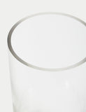 Medium cylinder glass vase, imported from the UK