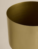 Medium gold planter with stand for houseplants - British product