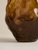 Irregular smoked glass vase medium, imported from the UK