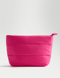Medium puffy polyester cosmetic bag, imported from the UK