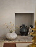White Scallop Textured Vase 21cm, imported from the UK