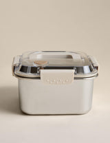 M&S Medium Stainless Steel Storage Container with Handle- Buy online at McGrocer