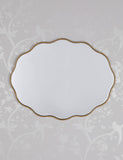 Laura Ashley oval wall mirror with gold frame 71x55cm, imported from the UK