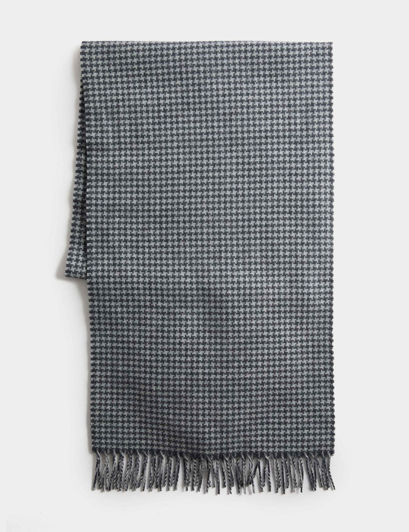 Merino Wool Dogstooth Scarf