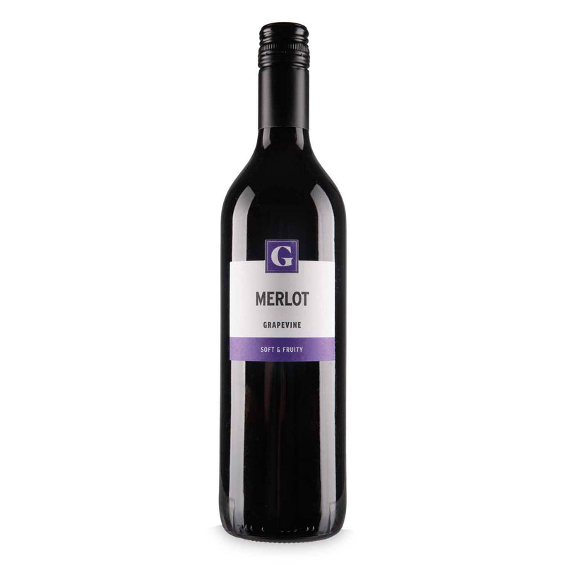 Grapevine Merlot red wine, 11% ABV (British brand)