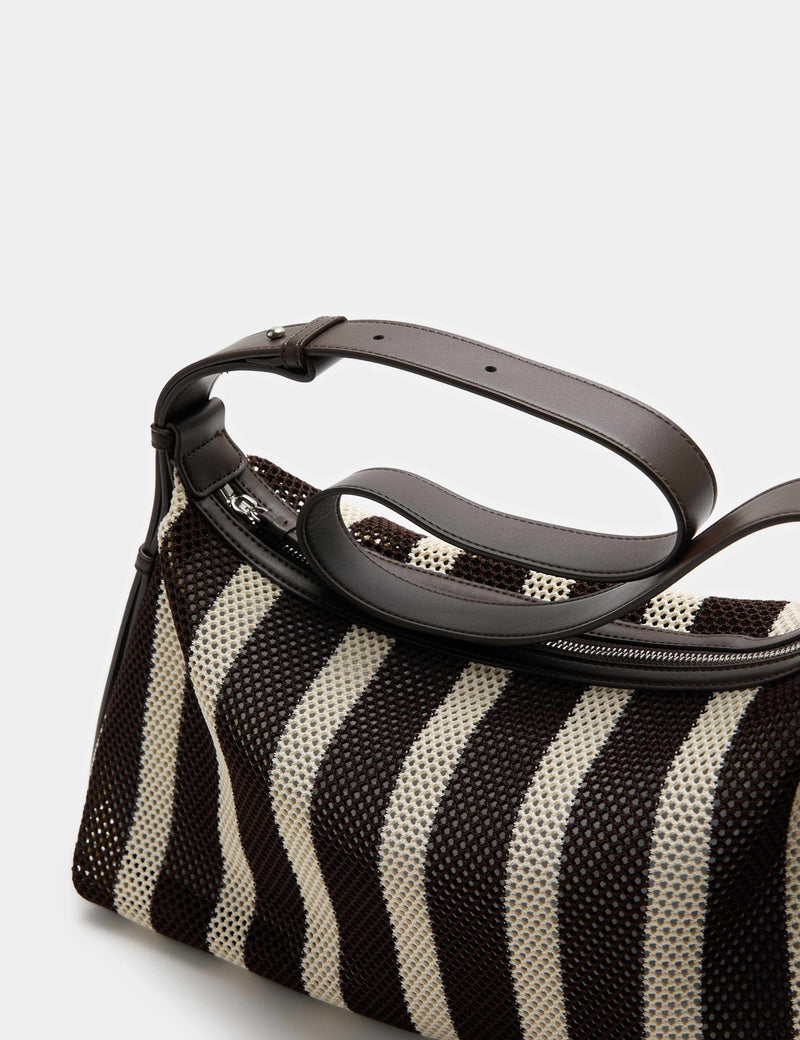 M&S mesh striped cross body bag (British brand)