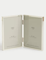 M&S Metal Double Photo Frame 4x6 Inch- Buy online at McGrocer