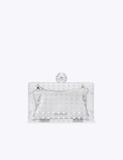M&S Carvela Metallic Diamante Chain Strap Clutch Bag- Buy online at McGrocer