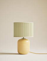 M&S Milk Glass Pleated Shade Table Lamp- Buy online at McGrocer