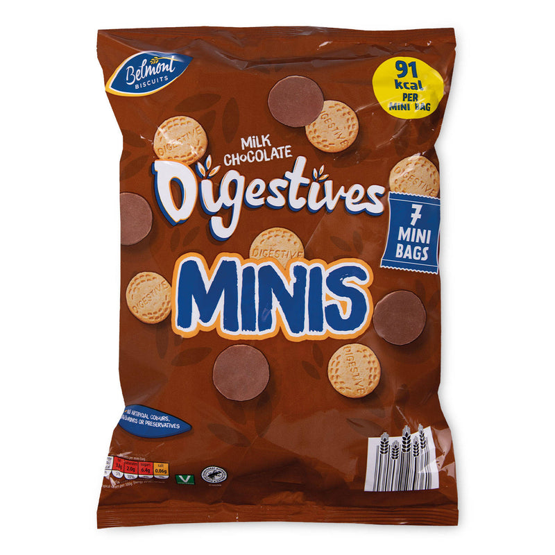 Milk chocolate digestives minis 7 pack - British product