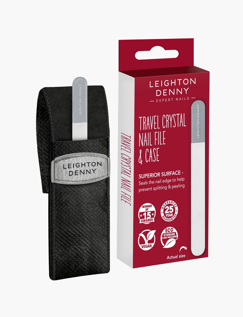 Leighton Denny travel crystal nail file 90mm, imported from the UK