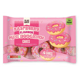 Mini doughnuts pink 150g pack of 6, imported from the UK