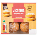 Mini Victoria sponge cakes, free from molluscs, imported from the UK