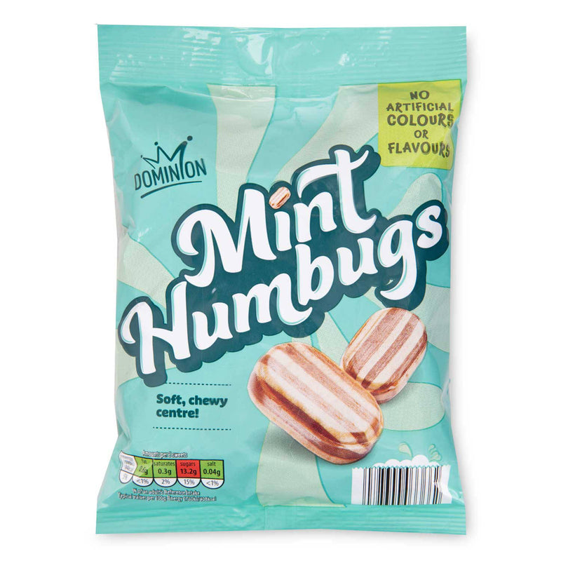 Mint humbugs traditional boiled sweets 200g, UK version