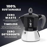 Bialetti Induction Moka Pot black 4-cup - British product