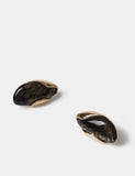 Molten resin stud earrings, UK version