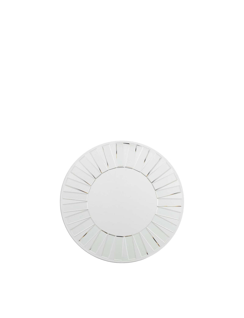 Gallery Direct Mondello round wall mirror with mosaic glass frame (British brand)