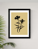 East End Prints Mono Botanical 3 framed art print (British brand)