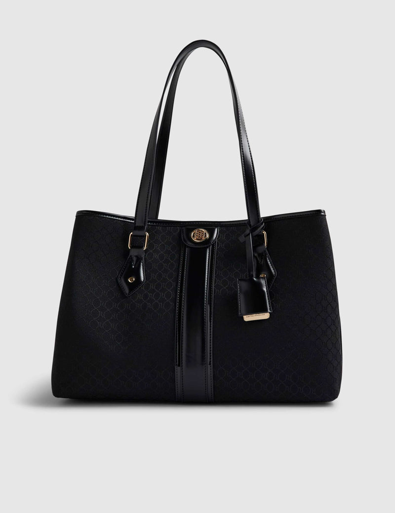 River Island Monogram Stripe Tote Bag (British brand)