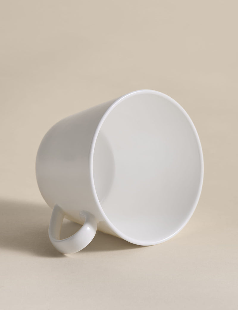 Monroe china tea cup, straight-sided design, dishwasher safe - British product