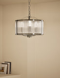 Monroe chrome pendant light 102cm (British brand)