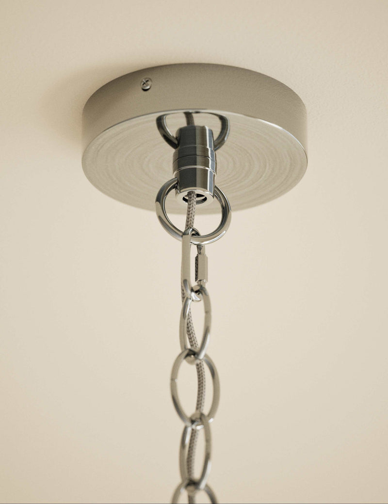 Monroe chrome pendant light 102cm (British brand)