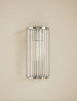 M&S Monroe Wall Light Polished Chrome / Antique Brass 28 cm- Buy online at McGrocer