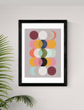 East End Prints Moods and Moons framed art print - British product