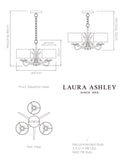 Laura Ashley Mulroy pendant light 47 cm (British brand)