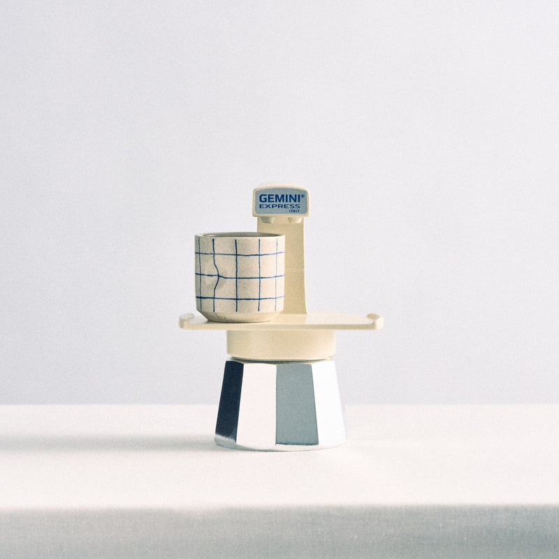 Gemini Express Moka Pot Cream, UK version