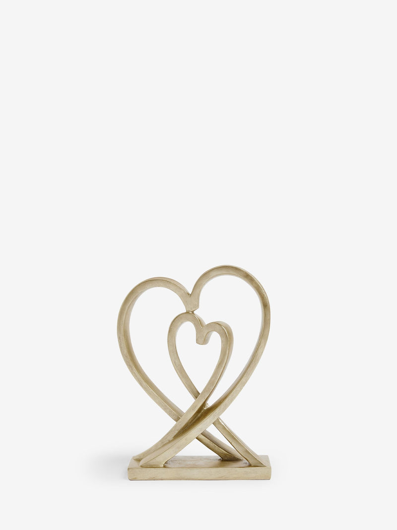 Gold heart ornament home decoration 25.5cm, UK version