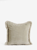 Stone Natural soft velour cushion 45x45cm, UK version