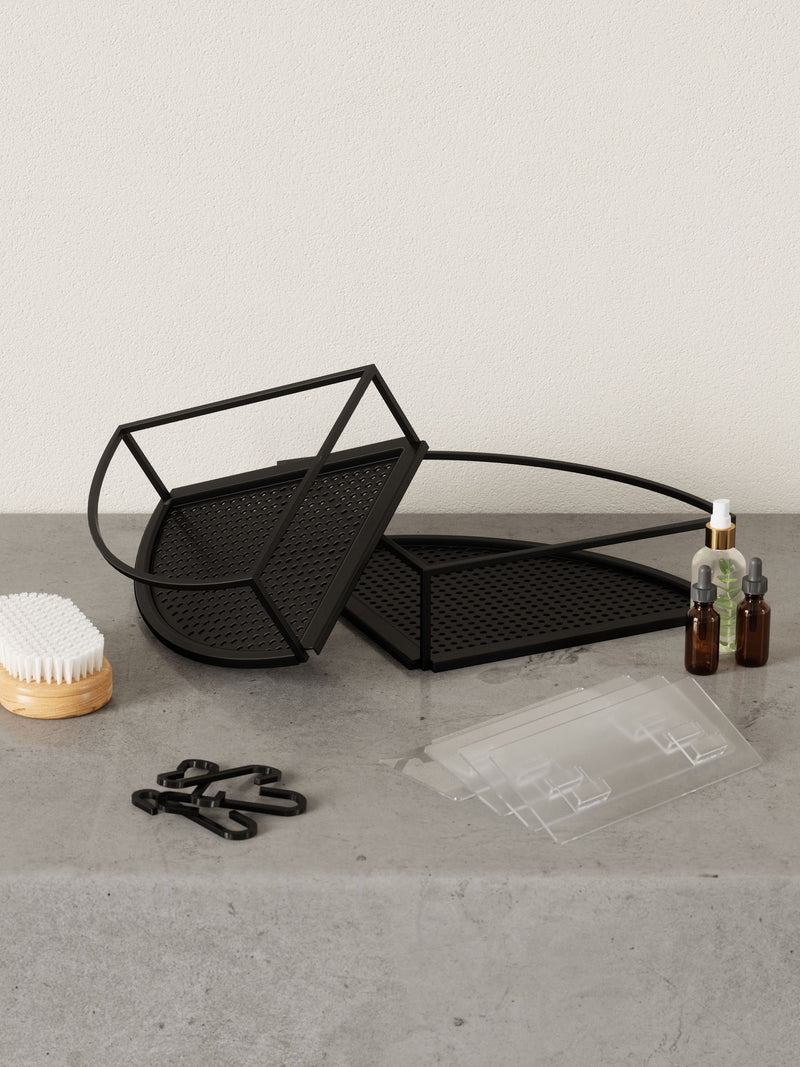 Umbra Black Cubiko Corner Shower Caddy (British brand)