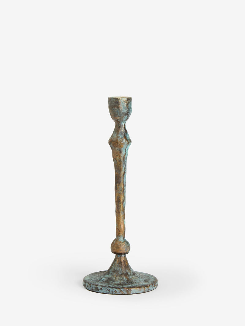 French Connection grey patina taper candle holder 25.5cm - British product