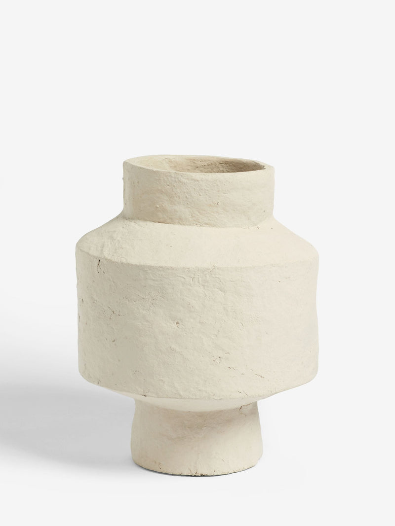 French Connection Natural Papier Mache Vase 30cm - British product
