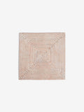 French Connection white rattan hand woven placemat 32cm x 32cm - British product