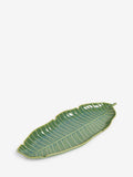Nina Campbell green leaf shaped platter, imported from the UK